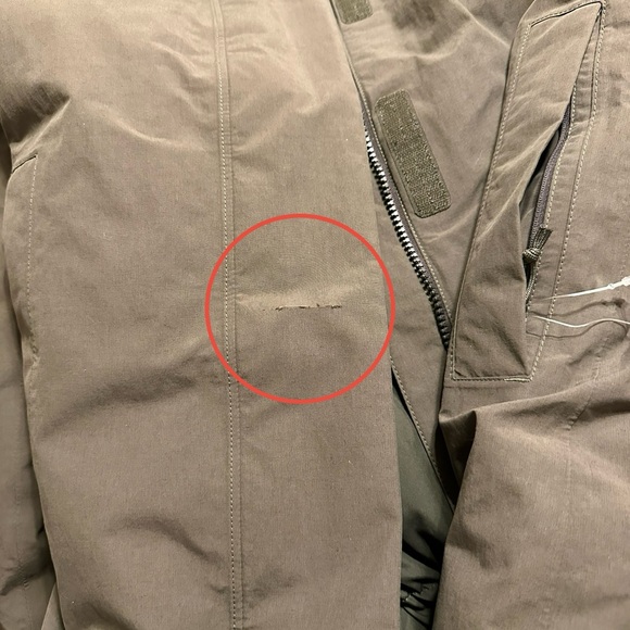 The North Face Olive Green Parka with Fur Hood - Picture 12 of 12